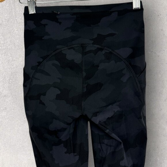 NWT Lululemon Swift Speed High Rise Crop Leggings Camo Print Womens Size 2 Black - Picture 10 of 16